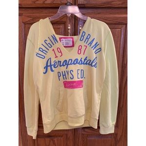 Aeropostale Ladies Medium Bright Yellow Sweatshirt